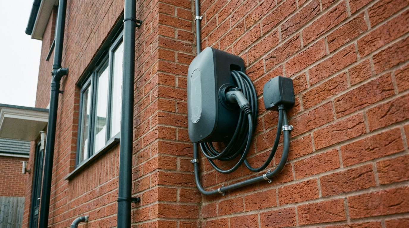 An EV charger installed by M.A.W. Electrical